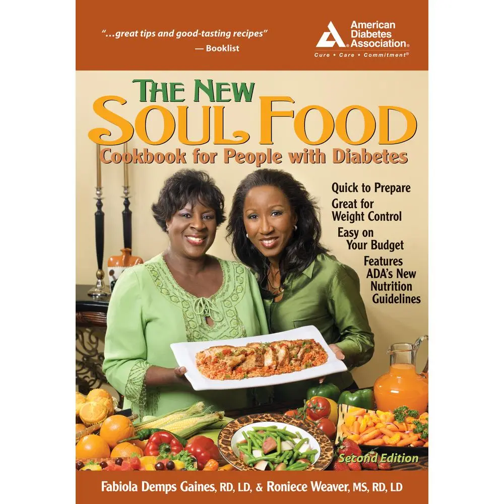 Used Book - The New Soul Food Healthy Cookbook for People with Diabetes (2nd Ed, Paperback, 158040250x) by Fabiola Demps Gaines - English Diabetes Recipe Set with Easy Recipes, Healthy Dinners, Dessert Ideas, Shrimp Jambalaya, Willa's Lasagna