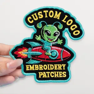 Custom Logo Patch - Personalized Embroidered Logo Patches - Sew on / Iron on / Hook & Loop Company Logo Patches for Clothing, Backpacks, Hats