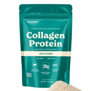 Journey Supplements Collagen Peptides Powder, Unflavored, 1 lb – Supports Hair, Skin, Nail, Bone & Joint Health – Hydrolyzed, Grass-Fed, Gluten-Free, Keto-Friendly, Zero Sugar Protein Supplement.
