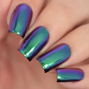 Twinkled T Chrome Iridescent & Holographic Powders for Moonlight Chrome Nails Twinkled T Chrome Iridescent & Holographic Powders for Moonlight Chrome Nails