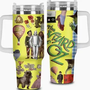 New Version Wizard of Oz Movie Tumbler 40oz 20oz Handle Cup Fantasy Film Inspired Travel Tumbler Collectible Drinkware Gift