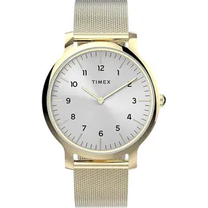 Timex Gallery Norway 34mm Gold Mesh Ladies Watch TW2U22800