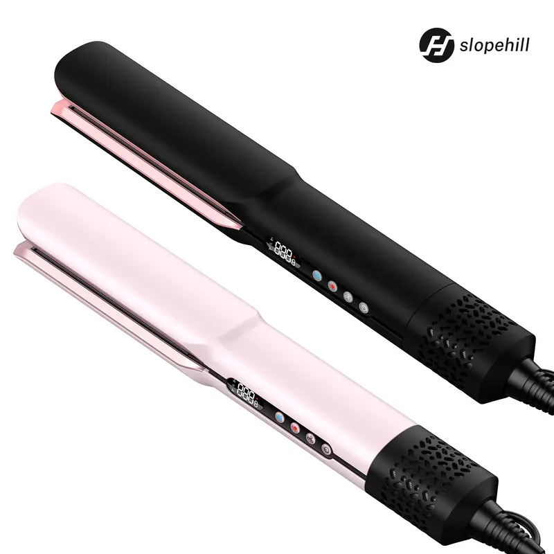 SlopeHill ion hair straightener. Wet to dry straightening with air no hot plates Amazon.com : slopehill 2-in-1 Hair Straightener and Blow  main image 2
