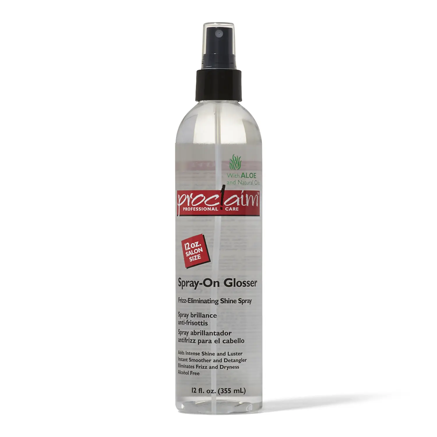 Proclaim Spray On Glosser, 12 Fl.Oz, AntiFrizz, Adds Shine and Luster, Prevents Dryness