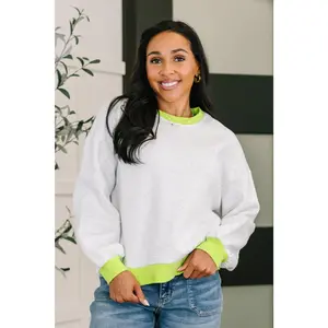 Can't Quit the Knit Contrast Pullover