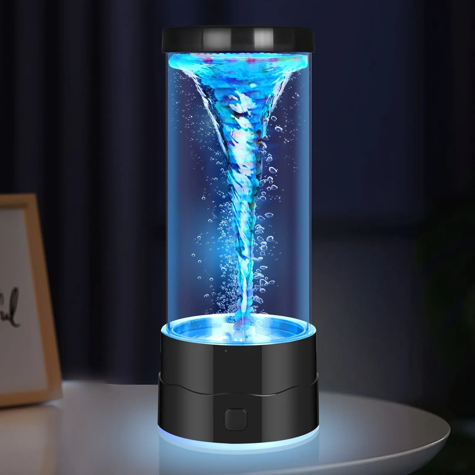 Tornado, Lava Lamp, Colorful Gradient SmartBedside Table Lamp, USB Plug-In Desk Lamp, TornadoLava Lamp Night Light Led Ambient Light, Led Mood Lighting, Suitable for Bedroom, Living Room, Birthday, Christmas Gifts Led Nightlight