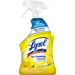 Lysol All-Purpose Cleaner, Sanitizing and Disinfecting Spray, To Clean and Deodorize, Lemon Breeze Scent, 32oz