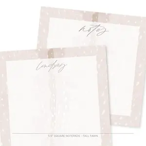 Fawn Personalized Notepad