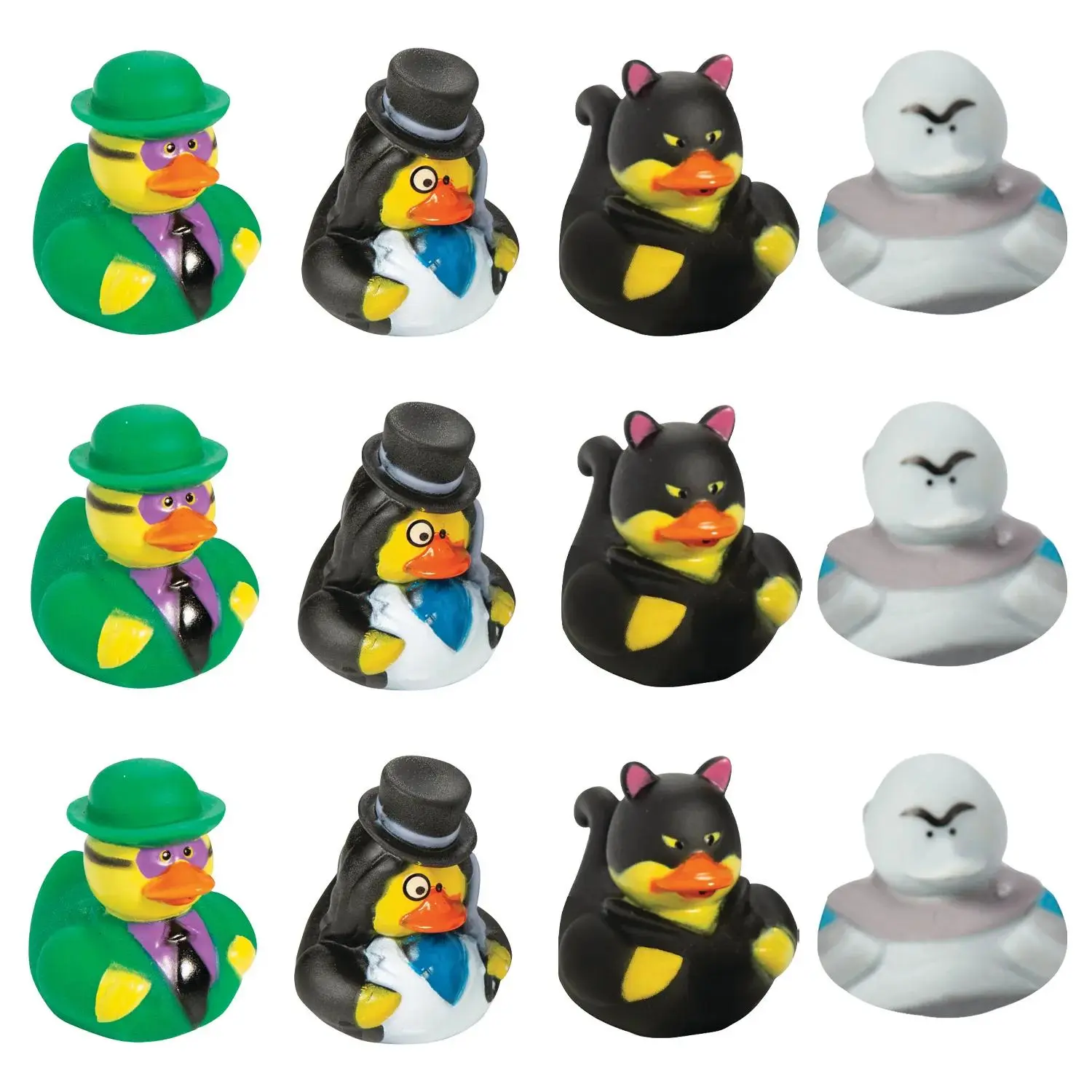 Super Villain Rubber Ducks - 12 Pc.