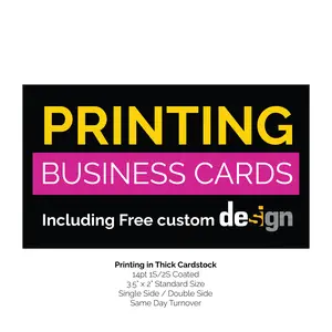 24 Full Color Business Card Printing including FREE Custom Design and FREE Shipping
