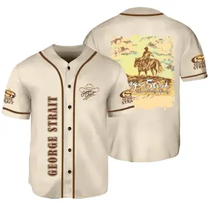 [Music Country Jersey] - Amarillo By Morning Baseballs Jersey - George Strait Baseballs Jersey - Baseballs Jersey  - Gift for Friends