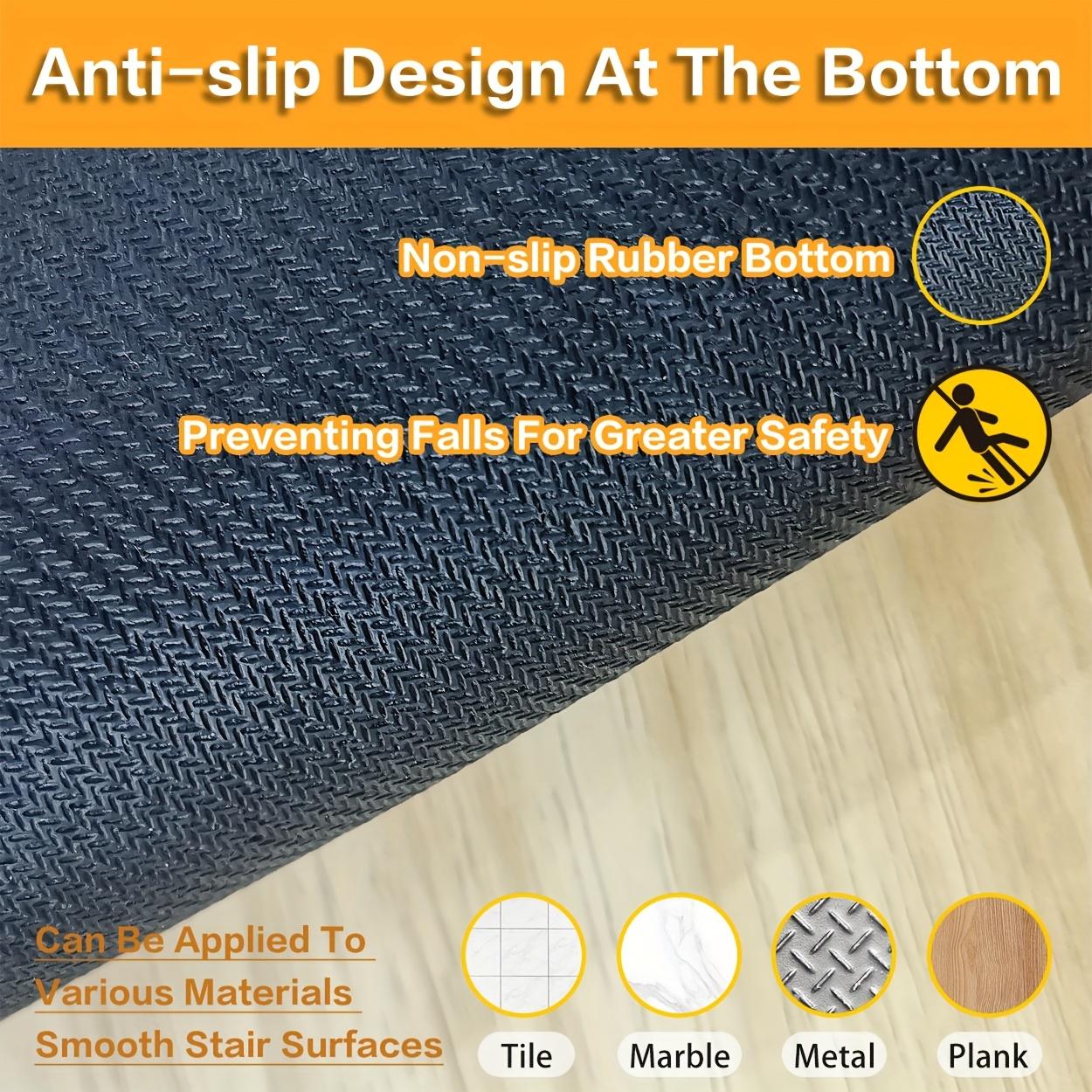 15pcs Set, Anti-Slip Stair Treads, Brown-Yellow Textured Pattern, Non-Slip Stair Carpet, Easy to Clean, Comfortable and Aesthetic, Multi-Scenario Use