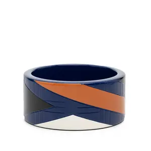 Pre-owned HERMÈS Wood Small Leather Goods Hermes Lacquer Bangle