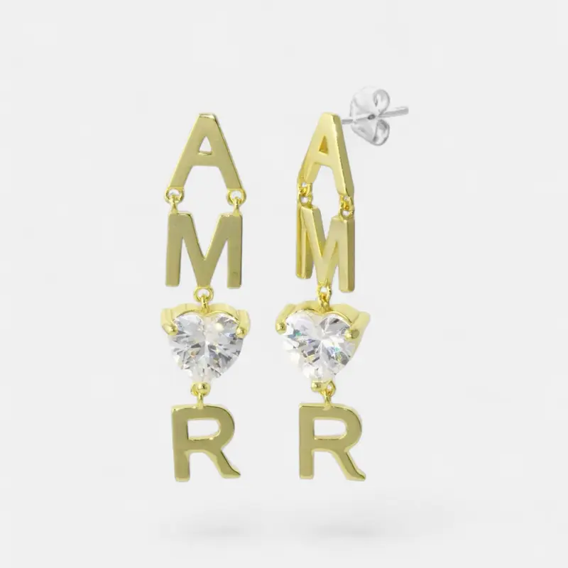 Earrings Amor initials