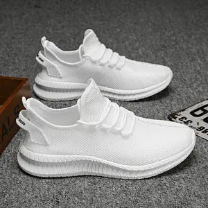 Men's Plain Lace Up Sneakers Men Tennis Slip OnLightweight Breathable Walking Shoes Running Shoes Athletic Summer Training Shoes