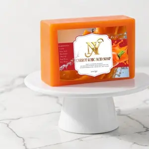 Nya Face & Body Natural Carrot Soap Cleansing and Hydration Skin Repair Cleanser Daily Aroma