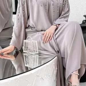 Abaya Casual Womenswear Dress Lady Comfort Long Sleeve