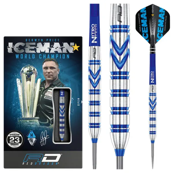 Gerwyn Price Iceman Blue Original Steel Tip Darts