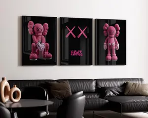 Pink Diamond Hypebeast Figure Poster,Hypebeast Figure,kaws graffiti,Printable Minimalist Hypebeast Decor
