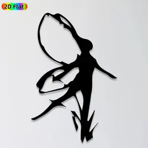 1pc Dancing Figure Metal Wall Art, Dynamic Dancing Figure Statue Mural, Ideal Gift for New Year, Christmas, Dance Art Enthusiasts,  Wall Sculptures, Perfect for Living Room Wall & Garden Fence, Artistic Home & Outdoor Wall Decor