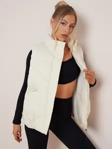 Women's Casual Loose-Fit Vest Jacket, Thick Woven Fabric, Fall & Winter Festival Style, Comfortable Daily Wear Outerwear