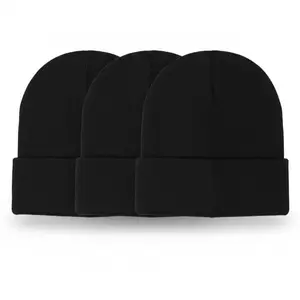 3 Pack Beanie Hats UniSex One Size Fits all ,