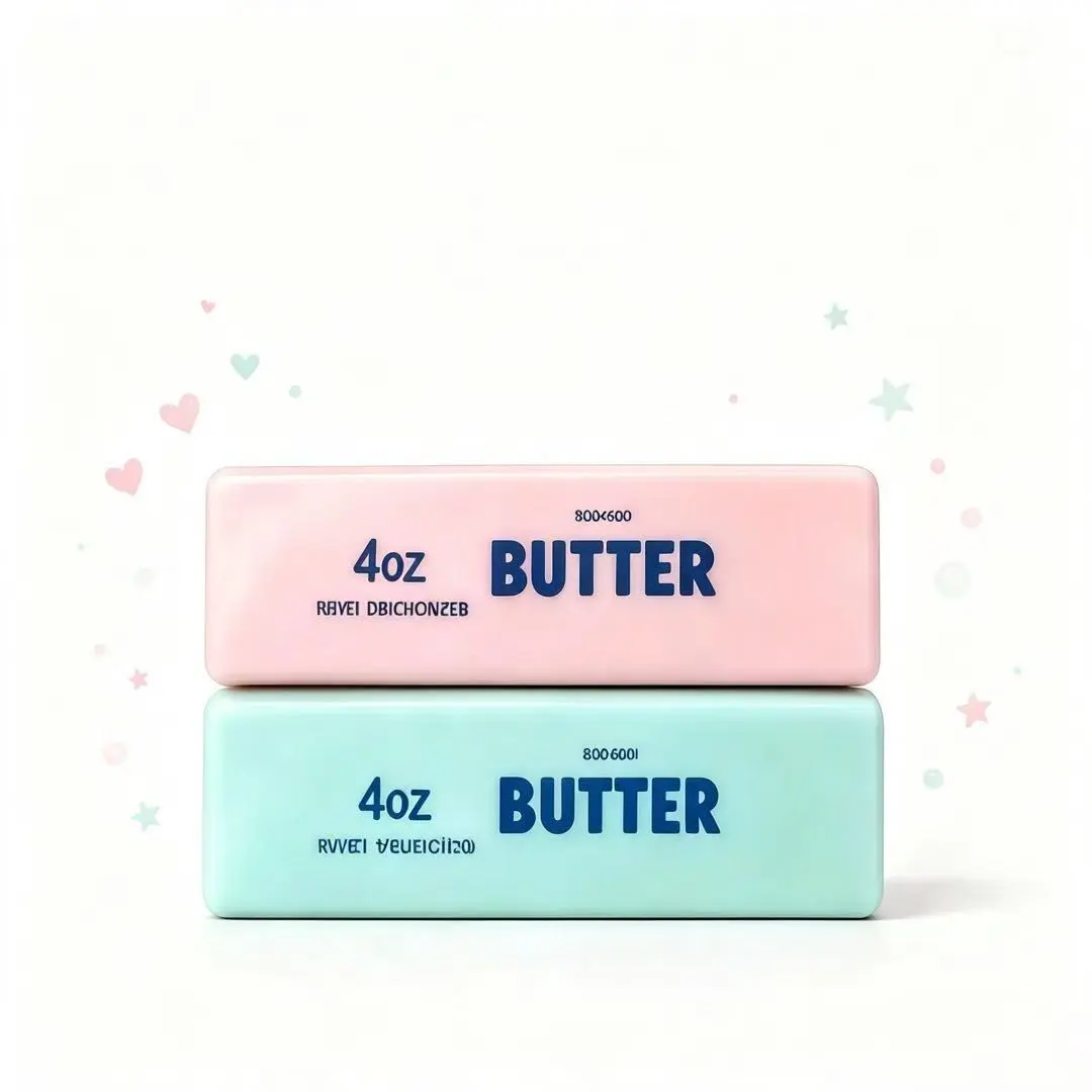 KIDGENIUS Butter Bar Crunchy Squishy Fidget Toy - Squishies Crunchy with Internal Beads, Crinkly Crackling Sound for Stress Relief, Sensory Toy for Daily Fidgeting
