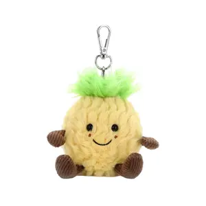 McHugs Pineapple Fruit Stuffed Animal Bag Charm