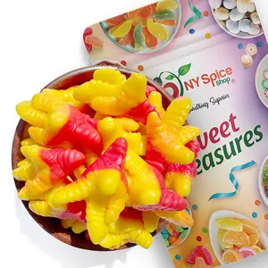NY Spice Shop Sweet Treasures Chicken Feet Gummy Candy - Fruit Flavors Gummy Chicken Leg - Yummy Fun Feet Shaped Candy - Soft & Chewy Chicken Candy Bulk Snacks
