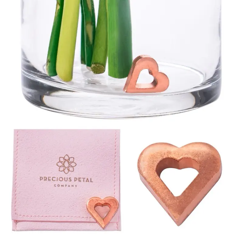 Copper Bloom Charm — Flower Food Alternative for Fresh Cut Flowers. Keeps Flower Water Clean and Clear. Just Place it in the Vase, Reusable