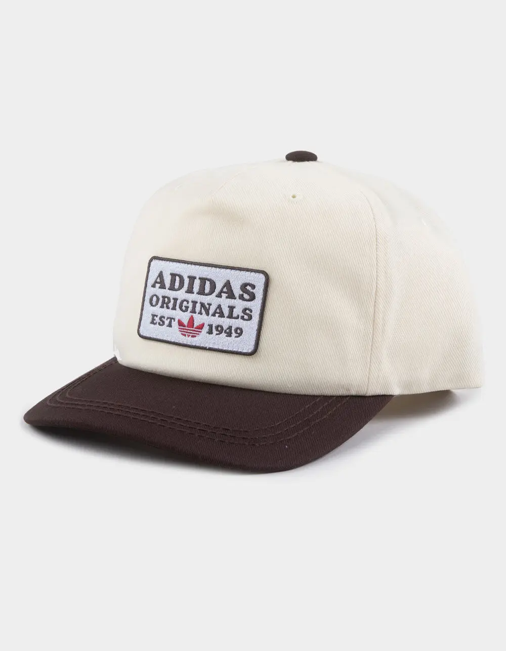 ADIDAS  Mens Originals Utility Patch 5 Panel Snapback Hat, Cream Combo