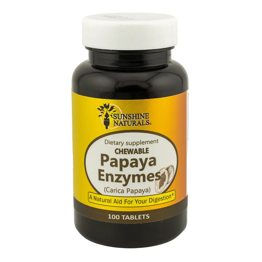 Sunshine Naturals Papaya Enzyme Chewable 100 Tablets