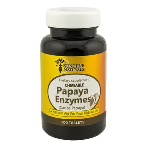 Sunshine Naturals Papaya Enzyme Chewable 100 Tablets