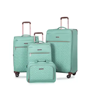 4-Piece Set (16/20/24/28) ,Softshell Suitcase Spinner Wheels luggageset Terylene Luggage Sets Carry On Suitcase Luggage Lightweight Durable Suitcase