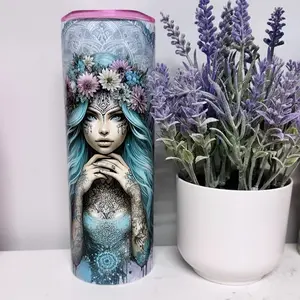 Beautiful Tattoo Fairy 20oz Skinny Tumbler