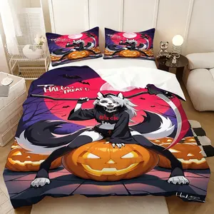 3Pcs，Loona Multi three-piece set, including 1 quilt cover and 2 pillowcases (without core), whether placed in the master bedroom, guest room or dormitory, can add a warm atmosphere to the space.