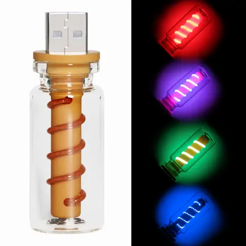 Retro Car USB 5V Portable Multifunctional Ambient Lights - Transparent Twisted Glass Body, Touch Dimmable, Energy-Efficient, Compact Plug-In Vehicle Accessory, Truck Accessories, Halloween Decorations