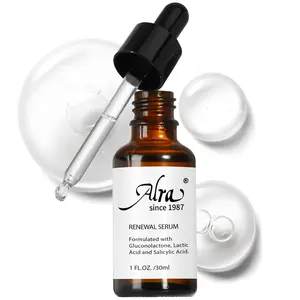 ALRA Renewal Serum 1 FL OZ (30ml) with 5% Lactic Acid, 2% Salicylic Acid, 15% Glycolactone for Acne, Blackheads, Blemishes & Skin Repair