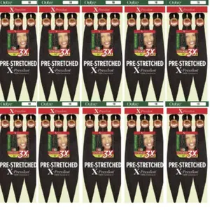 Outre Braids X-Pression Kanekaion 3X Pre Stretched Braid 32" Braiding Hair (10 Pack)