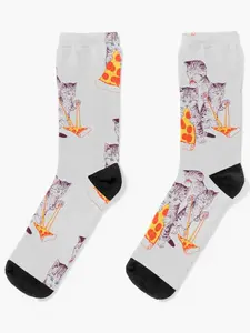 Pizza Kittens Socks