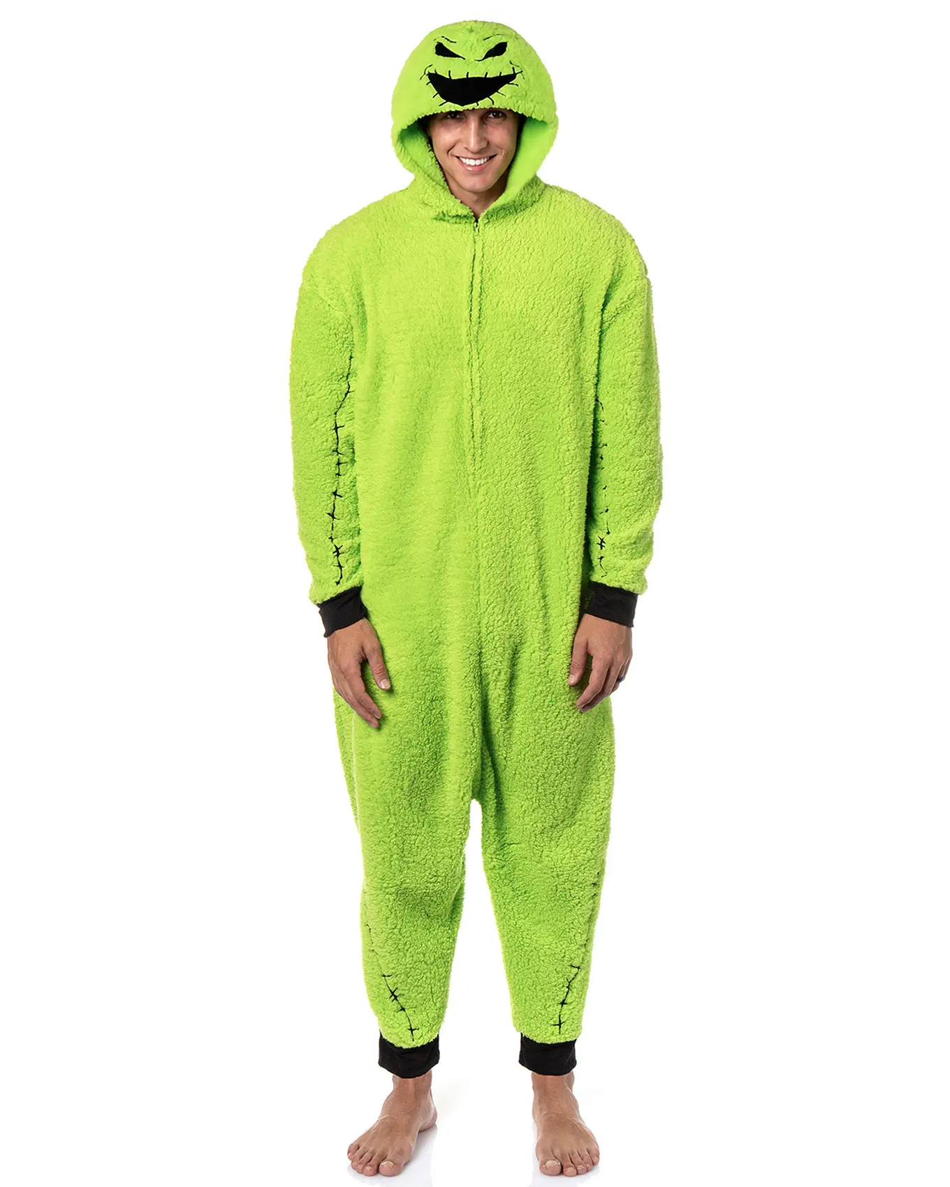The Nightmare Before Christmas Oogie Boogie Costume One Piece Pajama Union Suit (Small)