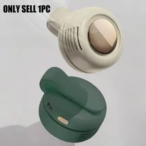 Portable Small Fan Button Style, Handheld Neck Hanging Leafless Rechargeable Mini Electric Fan, Travel Fan, Battery Operated Fans, Battery Powered Fan, Summer Fan, Perfect Gift for Mother's Day, Handheld Cooling Fan