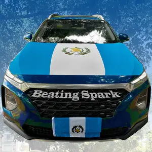 Guatemala Car Hood FLAG,Banderaguatemala,4*5ft,Car Bonnet,Independence Day of Guatemala,Sept.16th,Gold Cup,Triangle Fasteners(selectively purchase）