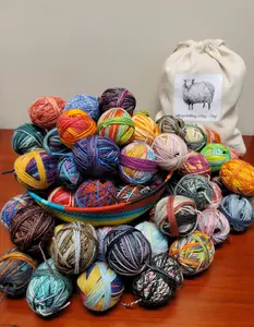 Mini Sock Yarn - various colors and manufacturers, 20 center-pull "eggs," 10g each (200g total)