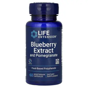 Life Extension Blueberry Extract and Pomegranate, 60 Vegetarian Capsules