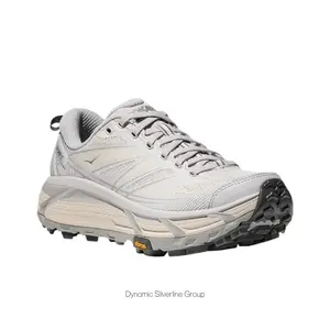 Light Gray Breathable Mesh Low-Top Trail Running Shoes with Beige Cushioned Midsole and Anti-Slip Rubber Outsole