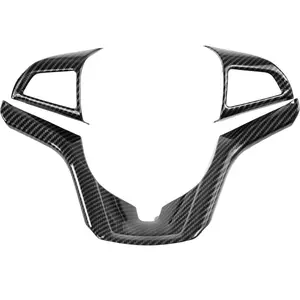 for Chevrolet Camaro 2012 2013 2014 2015 Accessories Interior Steering Wheel Cover Trim Carbon Fiber
