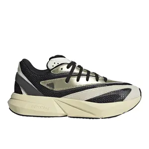 adidas Womens Lightblaze Lace Up Sneakers Shoes Casual - Black, Off White