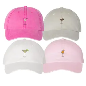 Favorite Cocktail Embroidered Hat - Espresso Martini Hat, Aperol Spritz Hat