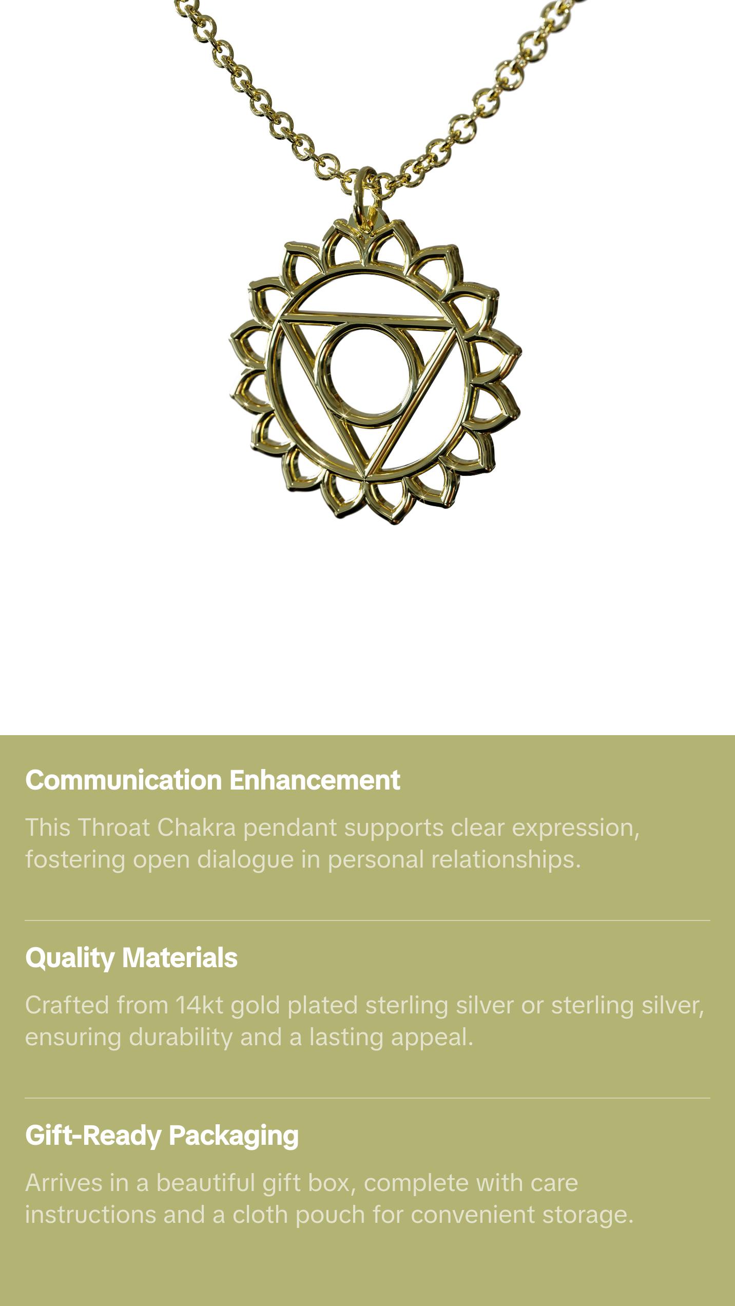 Throat Vishudda Chakra Pendant